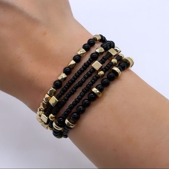 Wool + Pepper Co. Jewelry - NWT Wool + Pepper Co. Black convertible Necklace